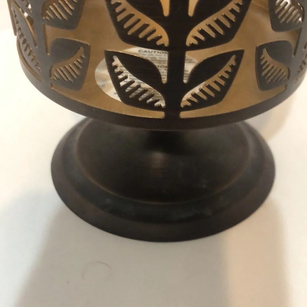 Bath & Body Works Owl Bronze Metal Candle Holder